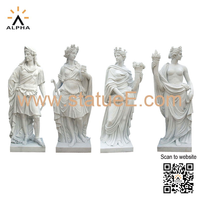 Four seasons statues